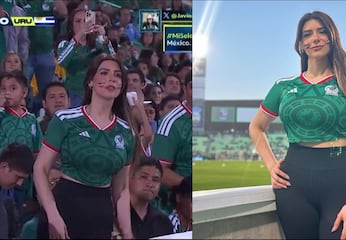 Aficionada del Santos que se hizo viral en el México vs Uruguay robó reflector al Tricolor