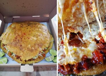 ¿Antojo? Prueba estas gorditas gigantes de casi ¡dos kilos!