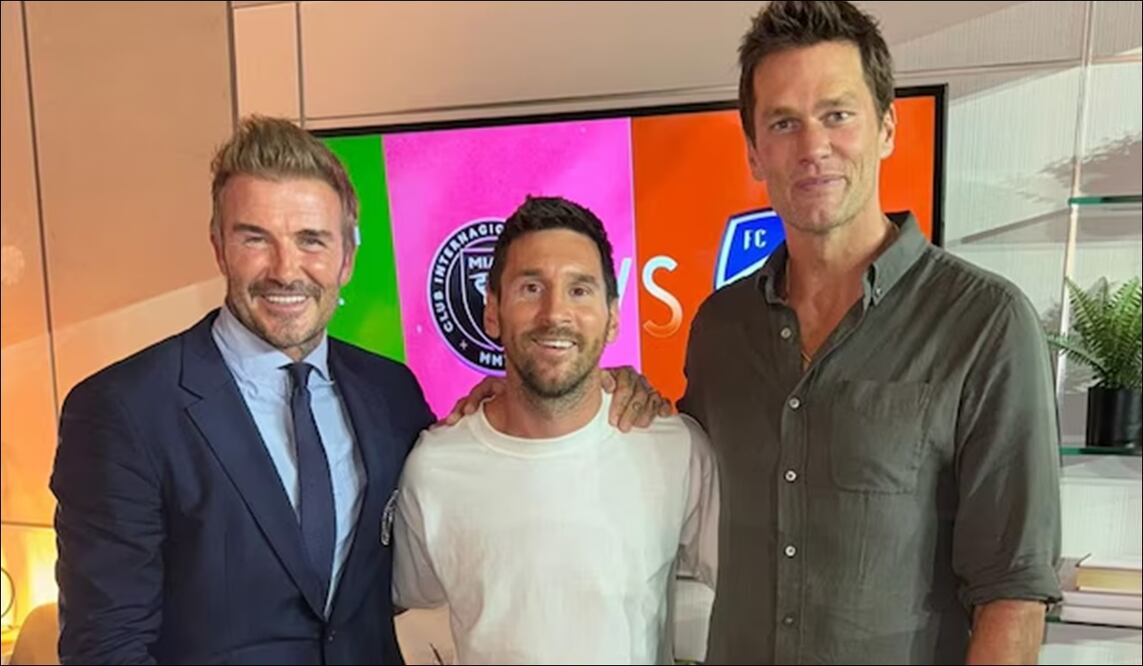 Lionel Messi, David Beckham y Tom Brady / Foto: Especiales