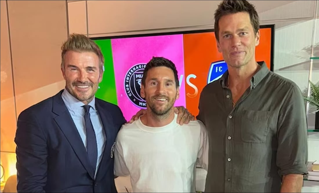 Lionel Messi, David Beckham y Tom Brady / Foto: Especiales