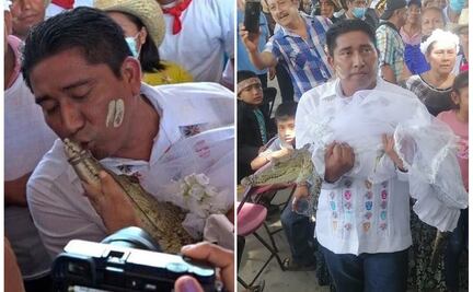 Alcalde mexicano se casa con “princesa lagarto” en ritual de fertilidad