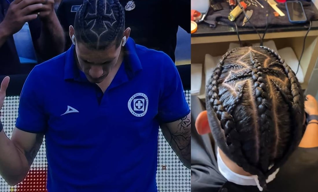 Uriel Antuna usará un peinado con trenzas y una cruz integrada en el centro de su cabeza. Foto: Especial