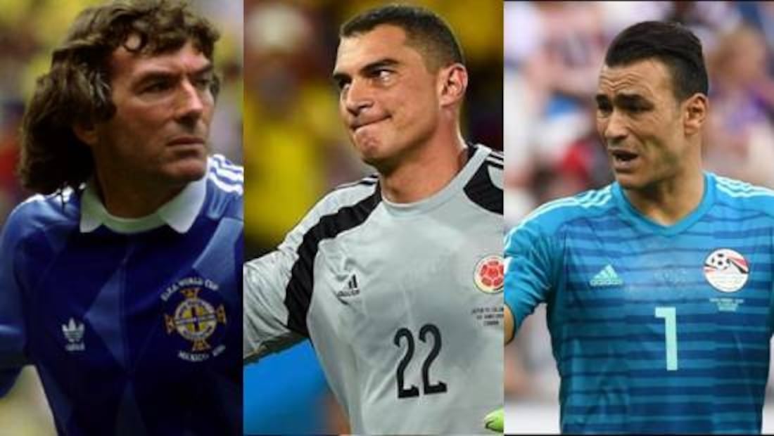Pat Jennings, Faryd Mondragón y Essam El Hadary son los porteros más longevos en disputar un Mundial. Foto: Especial