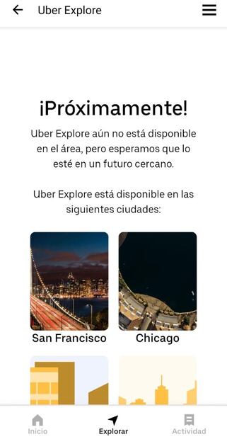 Uber Explore, la nueva función para descubrir los mejores lugares de la CDMX