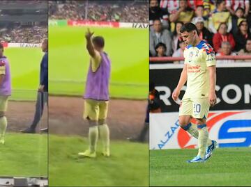 ¡Qué llevaditos!... Richard Sánchez respondió con una seña obscena a un aficionado que lo insultó