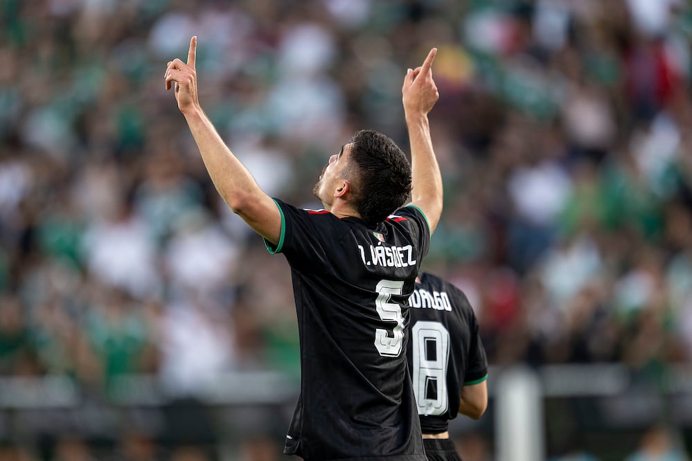 Johan Vásquez en festejo de gol con la Selección Mexicana, rumbo al Mundial de 2026 - Foto: Imago7