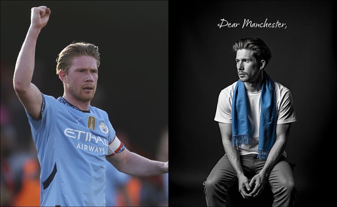 Kevin De Bruyne escribió un emotivo mensaje en su redes sobre su adiós del Manchester City. FOTOS: AP / @kevindebruyne