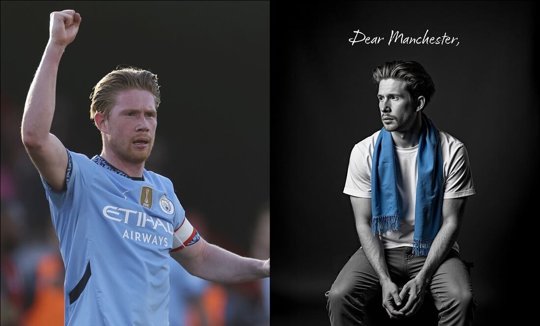 Kevin De Bruyne escribió un emotivo mensaje en su redes sobre su adiós del Manchester City. FOTOS: AP / @kevindebruyne