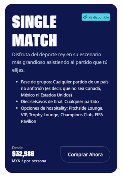 ¿Cuánto costarán los boletos del Mundial 2026?. FOTO: Captura