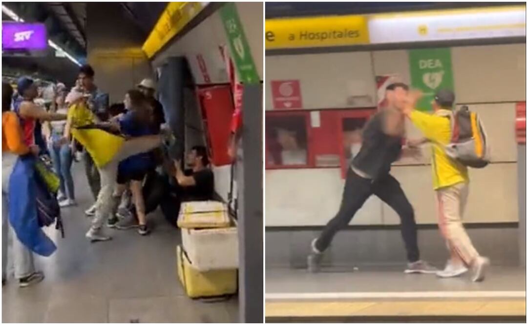 Aficionados de Boca Juniors y River Plate protagonizaron una riña en el Metro de Buenos Aires - Especial
