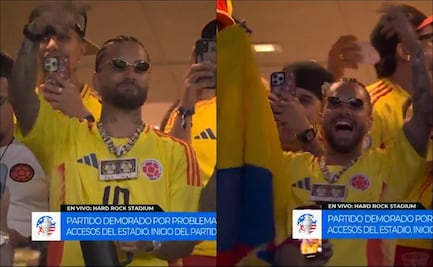 Maluma la pasa 'chévere' mientras el caos continúa en los accesos y tribunas del Hard Rock Stadium