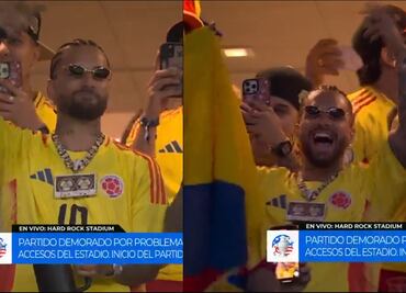 Maluma la pasa 'chévere' mientras el caos continúa en los accesos y tribunas del Hard Rock Stadium