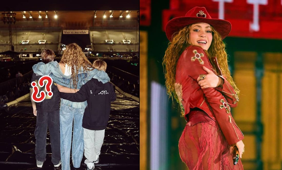 Shakira compartió la imagen donde aparece junto a sus hijos y uno de ellos porta la playera de la Selección Mexicana. FOTOS: @Shakira