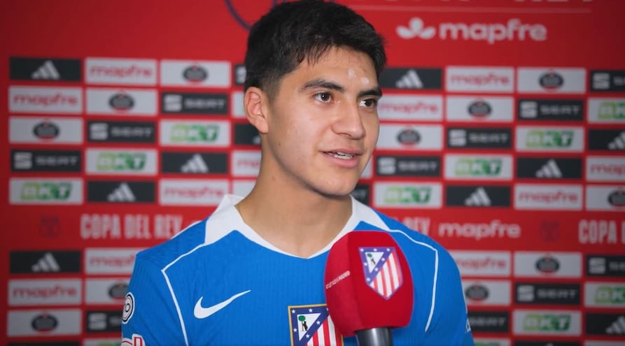 Obed Vargas, tras debutar con el Atlético de Madrid: "Lo recordaré el resto de mi vida"
