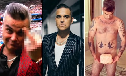 10 momentos polémicos del “paranoico y miserable” Robbie Williams