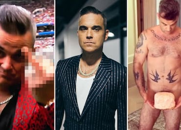 10 momentos polémicos del “paranoico y miserable” Robbie Williams
