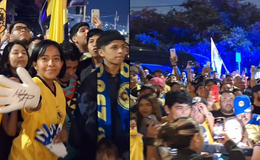 Cientos de aficionados del América brindaron una serenata a las Águilas previo a la Final vs Rayados. FOTO: Sebastián García |EL UNIVERSAL