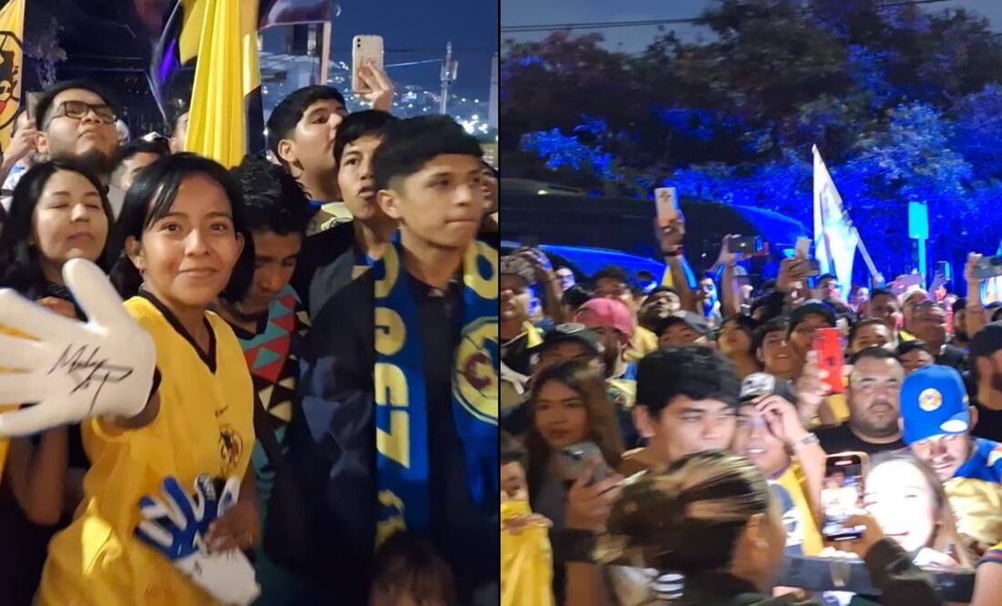 Cientos de aficionados del América brindaron una serenata a las Águilas previo a la Final vs Rayados. FOTO: Sebastián García |EL UNIVERSAL