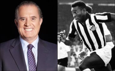 Raúl Orvañanos y Edson Arantes do Nascimento 'Pelé'. FOTOS: Especiales