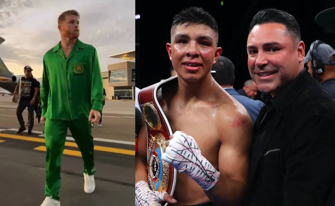 Óscar de la Hoya volvió a cargar en contra de Canelo Álvarez  antes de la pelea frente a Jaime Munguía. Foto: Especial