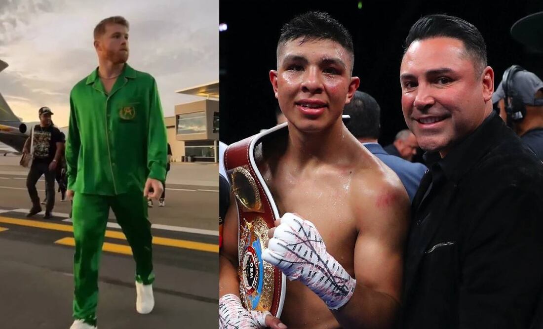 Óscar de la Hoya volvió a cargar en contra de Canelo Álvarez  antes de la pelea frente a Jaime Munguía. Foto: Especial