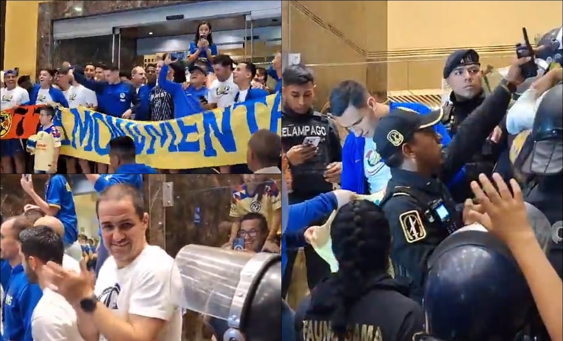Los seguidores azulcremas realizaron cánticos para alentar a sus ídolos. FOTOS: Capturas
