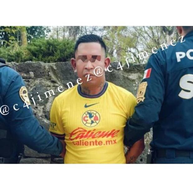 Omar Beltrán, alias 'El Cachetes', fue detenido por las autoridades capitalinas. Foto: Especial