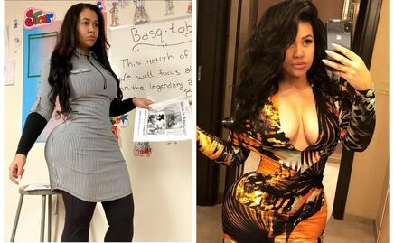 Maestra de arte se hace viral por sus espectaculares curvas