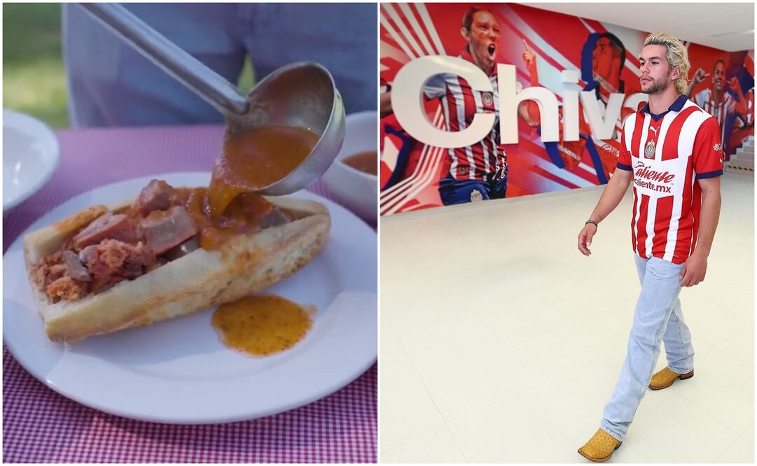 Torta ahogada en presentación de Cade Cowell con Chivas / FOTO: Captura y @cc4_official