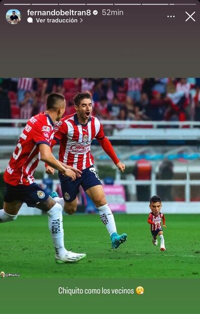 El Nene Beltrán se burló de los Zorros con esta imagen en redes sociales. Foto: Especial