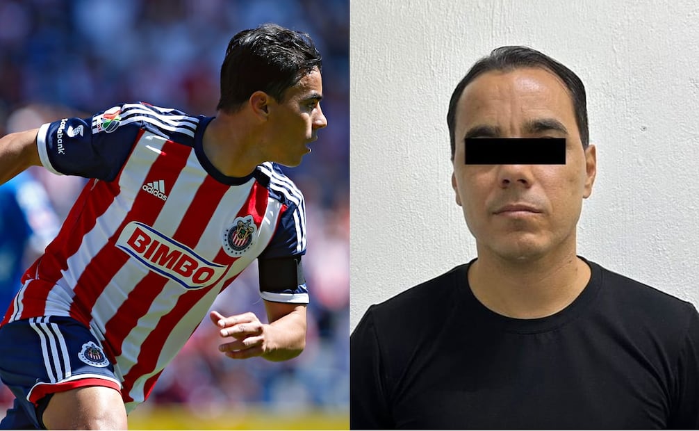 Omar Bravo en festejo de gol, durante el 2006 con Chivas/ Ficha de la Fiscalía del Estado de Jalisco - Fotos: Imago7/ @FiscaliaJal en X