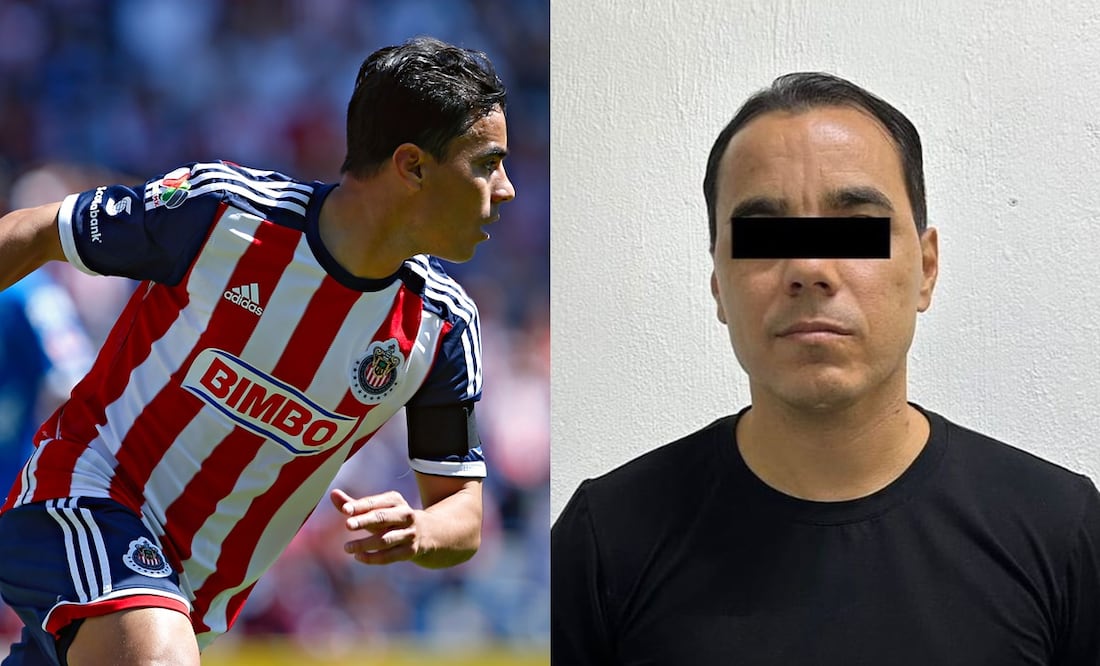 Omar Bravo en festejo de gol, durante el 2006 con Chivas/ Ficha de la Fiscalía del Estado de Jalisco - Fotos: Imago7/ @FiscaliaJal en X