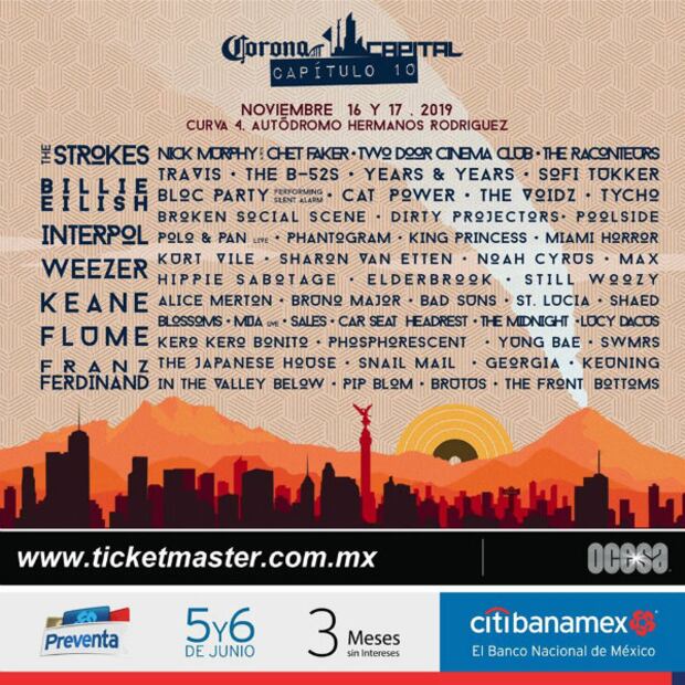 Los 10 carteles de los 10 años del Corona Capital 