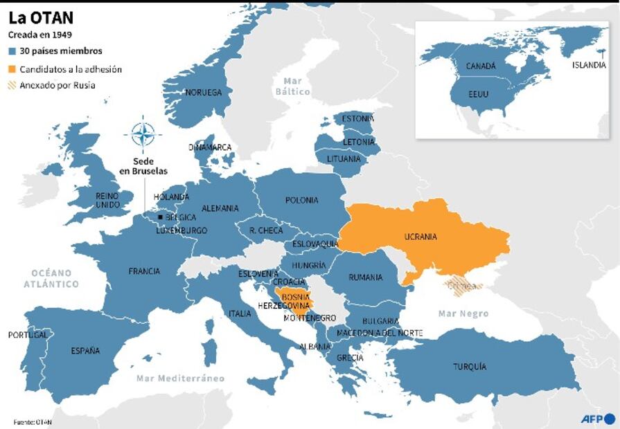 ¿Qué es la OTAN y cuántos países la conforman? 