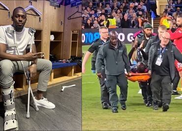 Usain Bolt sufrió una grave lesión durante un partido amistoso a beneficio organizado por la Unicef