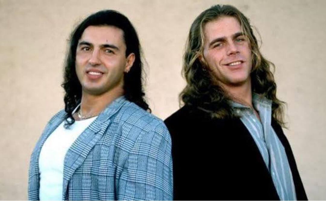 Latin Lover y Shawn Michaels previo al Royal Rumble de 1997 | FOTO: Redes Sociales