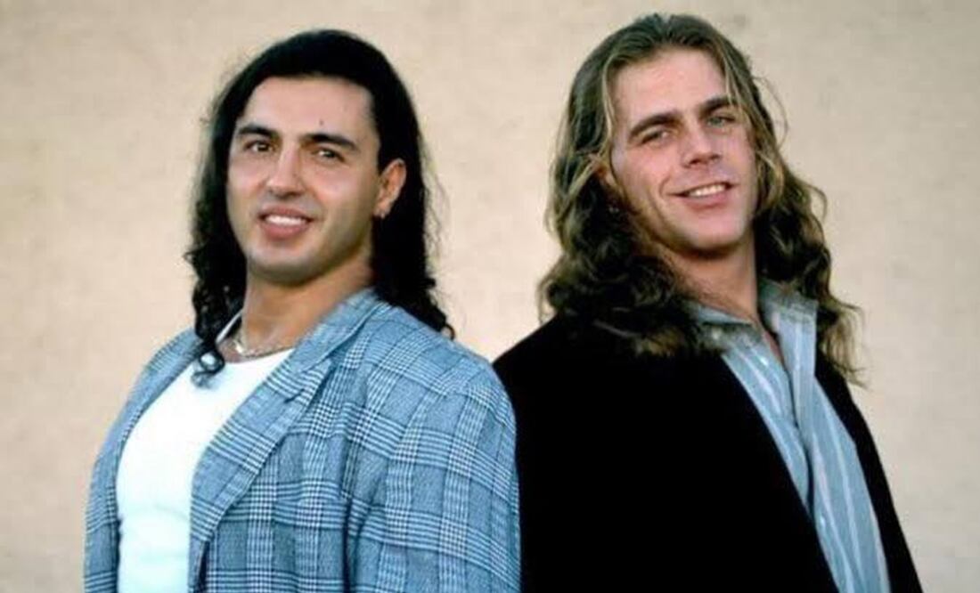 Latin Lover y Shawn Michaels previo al Royal Rumble de 1997 | FOTO: Redes Sociales