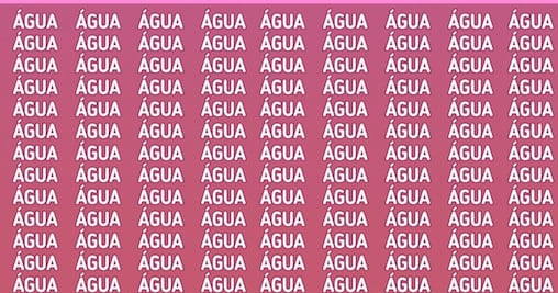 Solo una mente superdotada puede encontrar la palabra ÁGUIA en solo 5 segundos