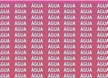Solo una mente superdotada puede encontrar la palabra ÁGUIA en solo 5 segundos