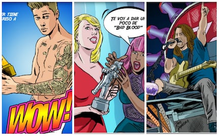 Los superhéroes y villanos de la música del 2015 en cómic