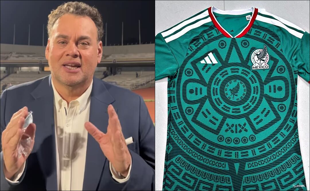 David Faitelson explota contra la posible playera de la Selección Mexicana para el Mundial 2026. FOTO: Especial