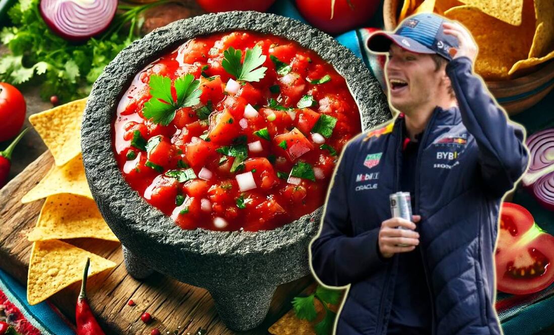 Max Verstappen fue víctima de la 'salsa que no pica'. FOTO: AP / Especial