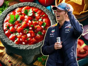 Max Verstappen sufre con la salsa mexicana 'de la que no pica' antes del GP de México 2024