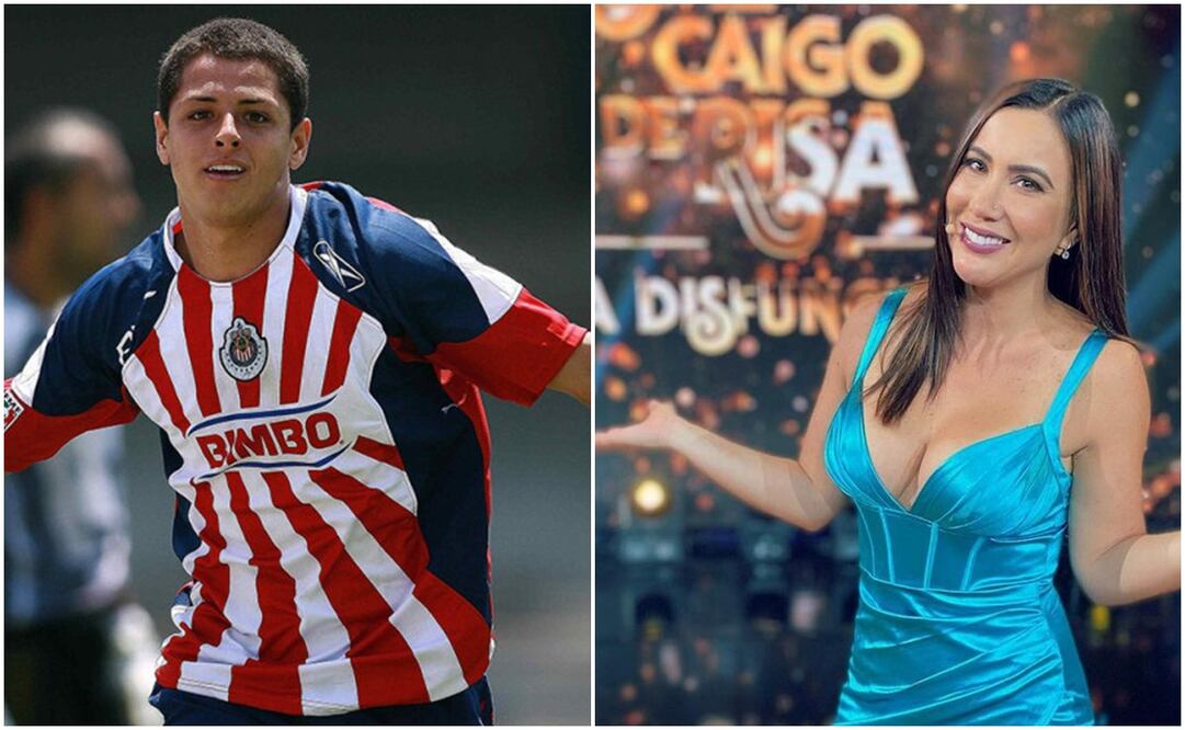 Javier Hernández contra Pumas en 2009 y Mariazel en programa de Televisa / FOTOS: Interna y Captura