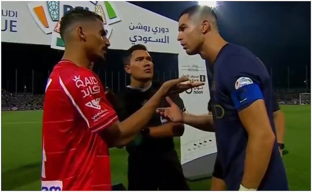 Fernando Guerrero con Cristiano Ronaldo y Waleed / FOTO: Captura