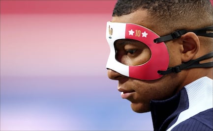 Así luce la máscara que usará Kylian Mbappé en la Euro 2024 para proteger su nariz