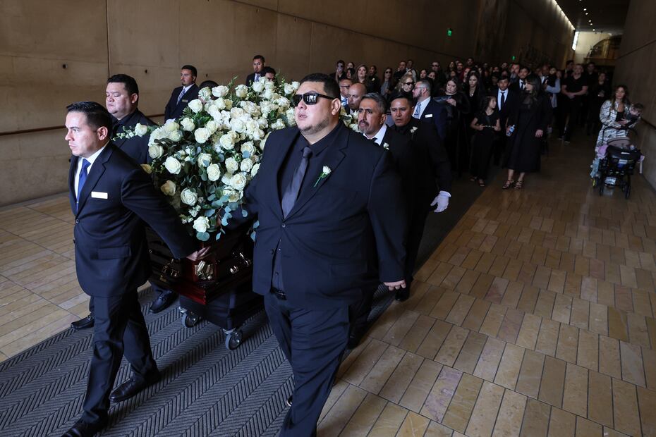 Los Dodgers le dieron el último adiós a Fernando Valenzuela.  Foto: AP.