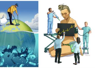 10 ilustraciones que muestran el lado más oscuro de nuestra sociedad