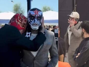 Penta Zero Miedo no pudo contener las lágrimas al ver a su hermano Rey Fénix en WrestleMania