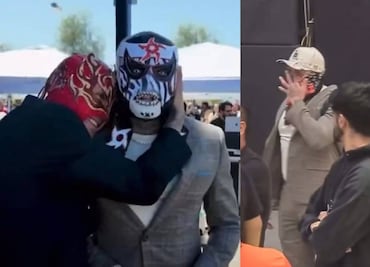 Penta Zero Miedo no pudo contener las lágrimas al ver a su hermano Rey Fénix en WrestleMania